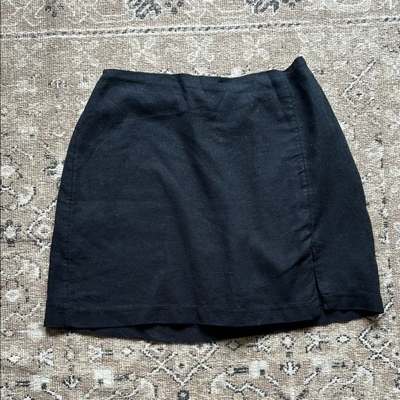 NWT Black Linen Skirt - Picture 1 of 6